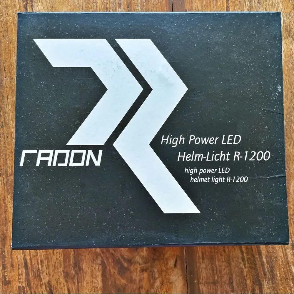 Radon High Power LED Helmet -Light R-1200 Rechargeable Bike Outdoor